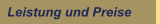 Leistung und Preise